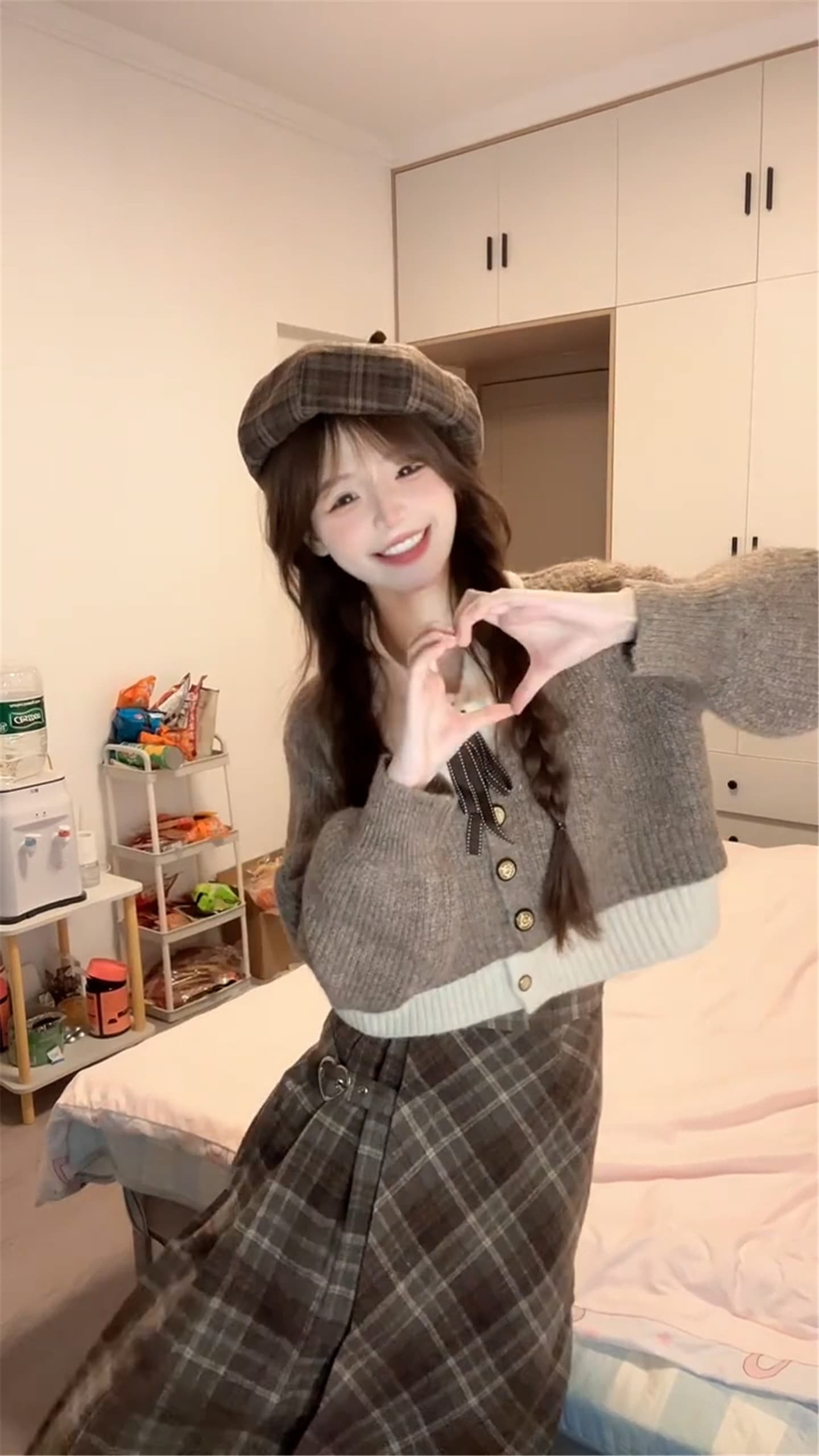 페이크 레이어드 POLO 칼라 스웨터 레트로 아름다움 라드. 폴로 칼라 니트 오픈 가디건 쇼트 스타일 맨위 상세 이미지 7