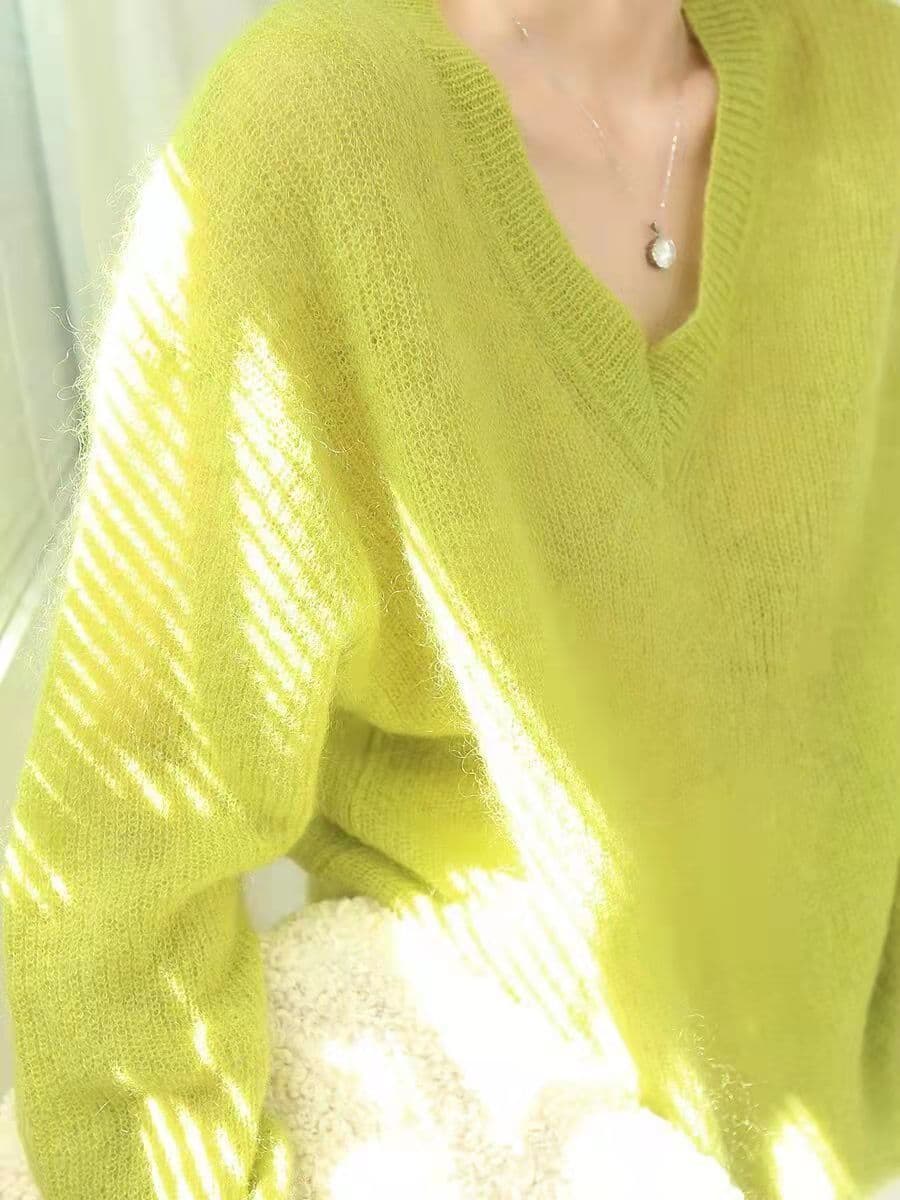 봄 가을 새로운 빅 사이즈 패션 슬림해 보이는 한 첨부 된 의류 유럽 상품 루즈핏 느긋한 바람 니트 스웨터 연령 감소 맨위 상세 이미지 6