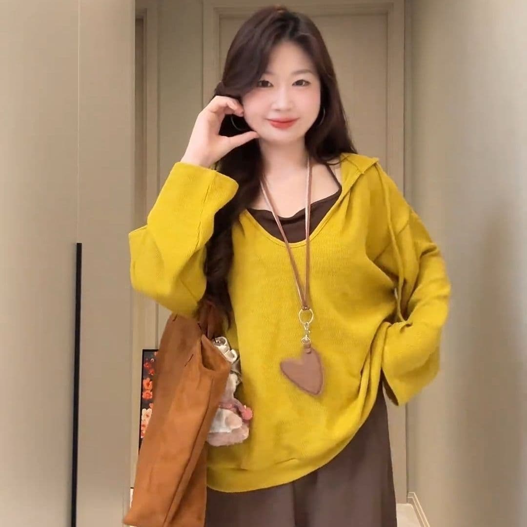 빅 사이즈 여성 의류 패션 외국 가스 폭발 소금 부서 작은 대중 착용 가져 가라. 연령 감소 느긋한 바람 상세 이미지 11