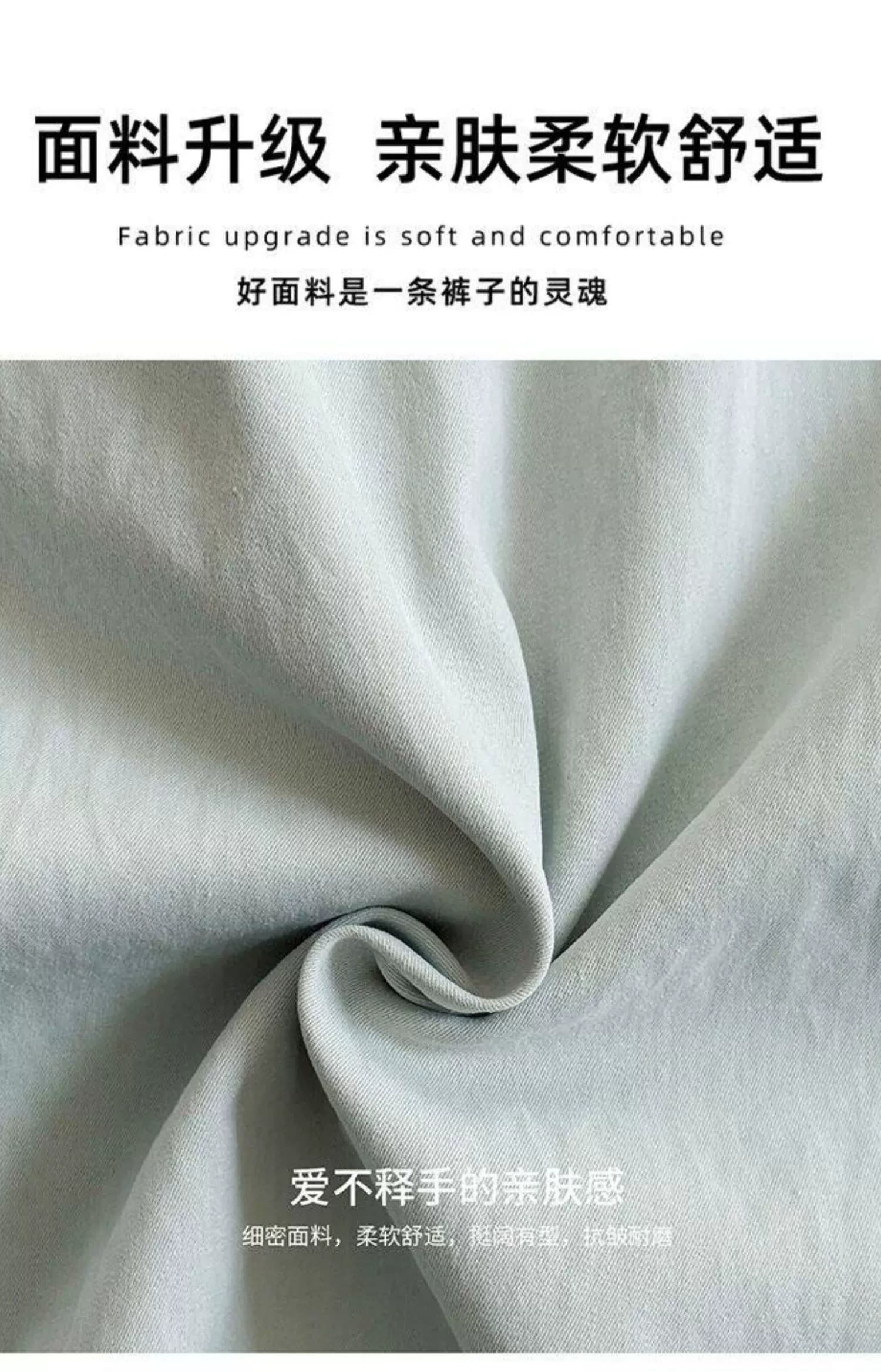 파란색 속도 건조한 워크웨어 팬츠 여성 여름 얇은 스타일 새로운 루즈핏 스트레이트 캐주얼 넓은 다리 운동 바지 상세 이미지 5
