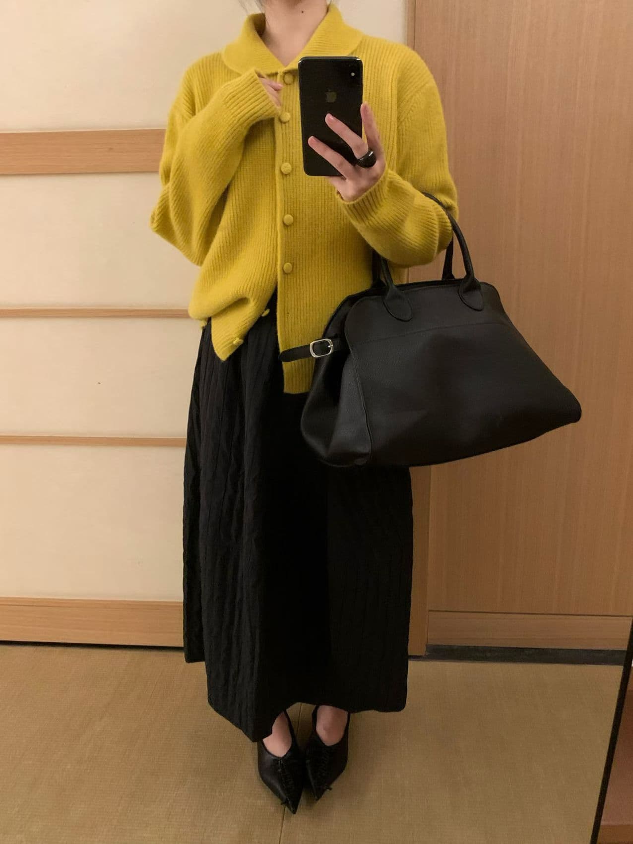실사 miu 인사이드 miu 가스 한 부서 폴로 칼라 연령 감소 절묘한 부드러운 찹쌀 보온 스웨터 상세 이미지 7
