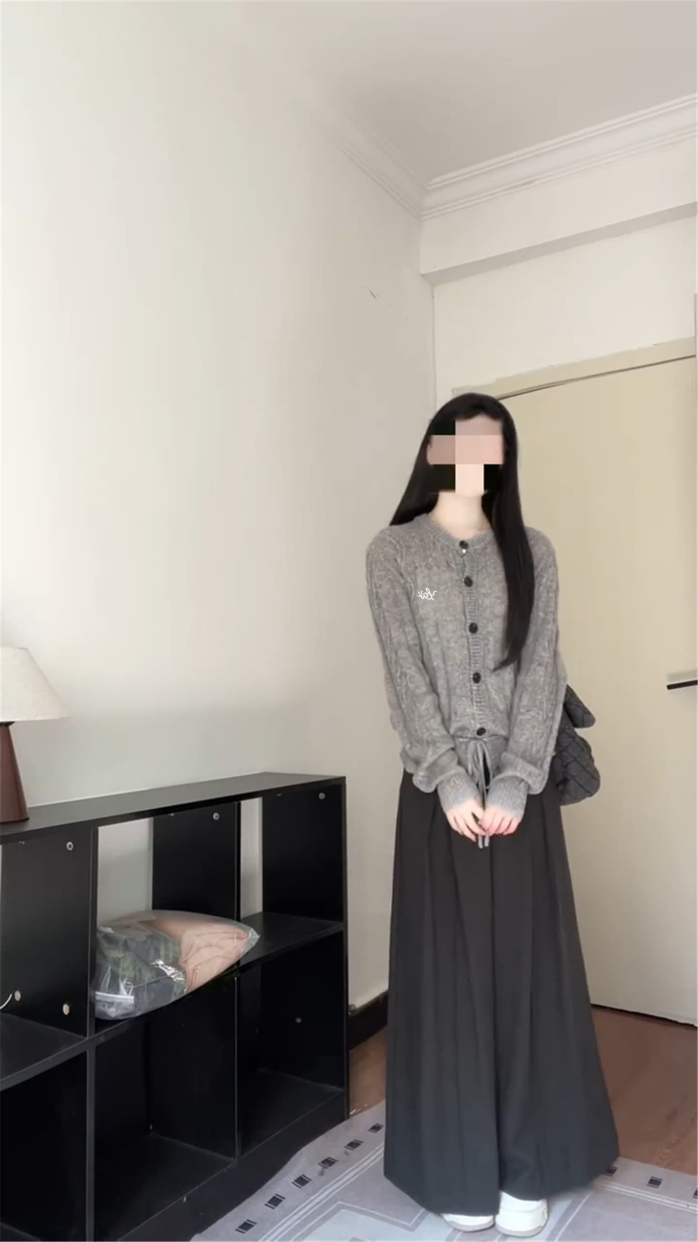 자이언트 잘 생긴 다용도 부드러운 찹쌀 느긋한 고급 센스 회색 니트 오픈 가디건 스웨터 여성 코트 봄 2026 새로운 상세 이미지 10