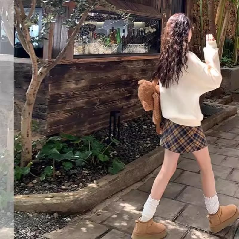 얇은 스타일 털이 있는 달콤함 연령 감소 긴팔 후드티 여성 수건 자수 이미지 2