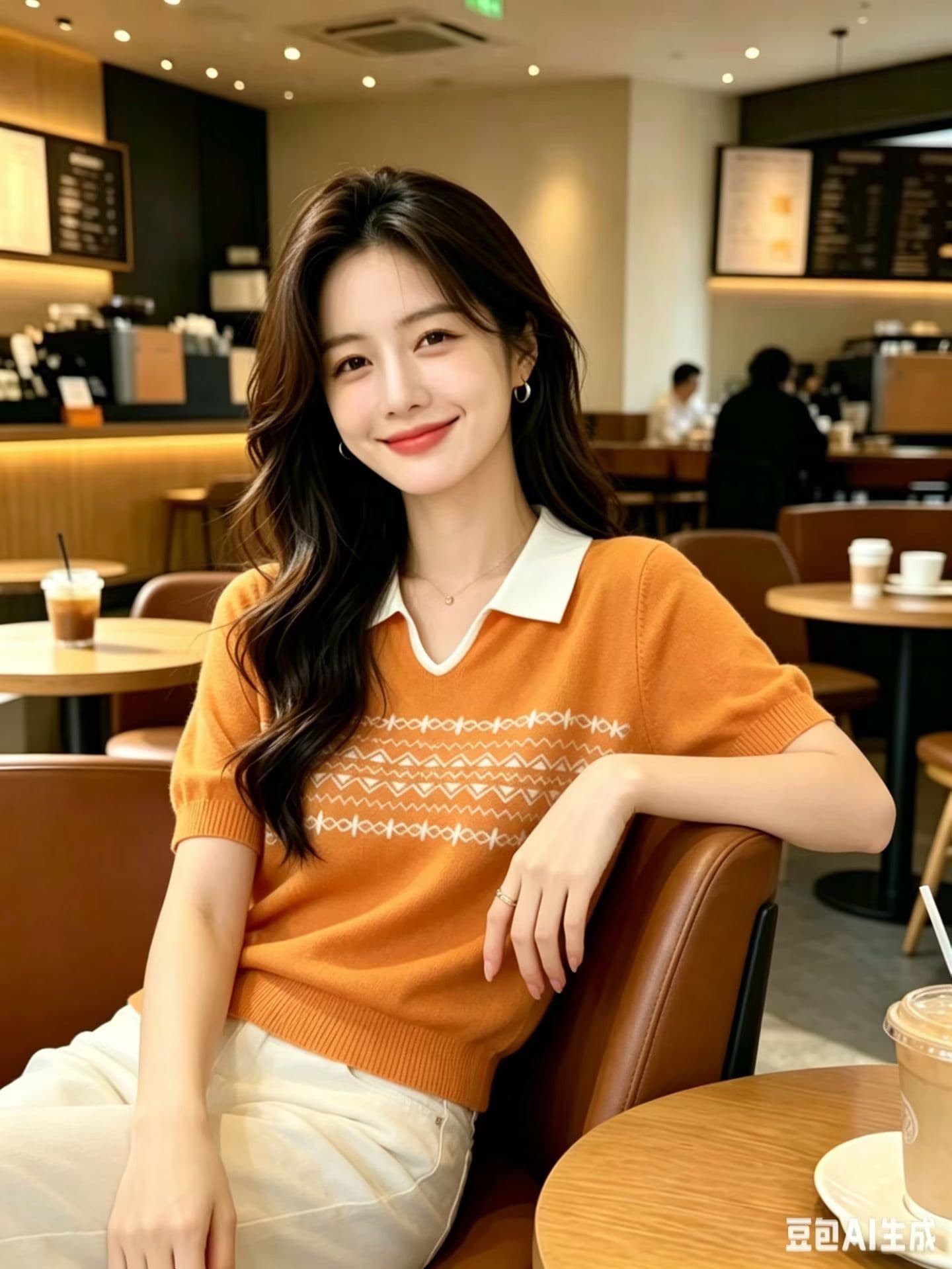 여름 POLO 칼라 니트 여성 의류 반팔 루즈핏 폴로 칼라 패치워크 색상 다용도 얇은 스타일 슬림해 보이는 맨위 티셔츠 기본 셔츠 상세 이미지 3