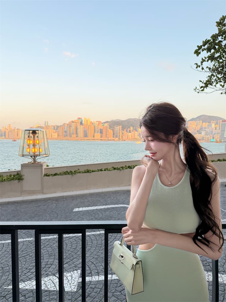 viola 얼음 박하 커브 ~ 중 하느님 reiol 맞춤 원사 꽃 33 같은 단락 우유 전화 드레스 캐주얼 상세 이미지 8