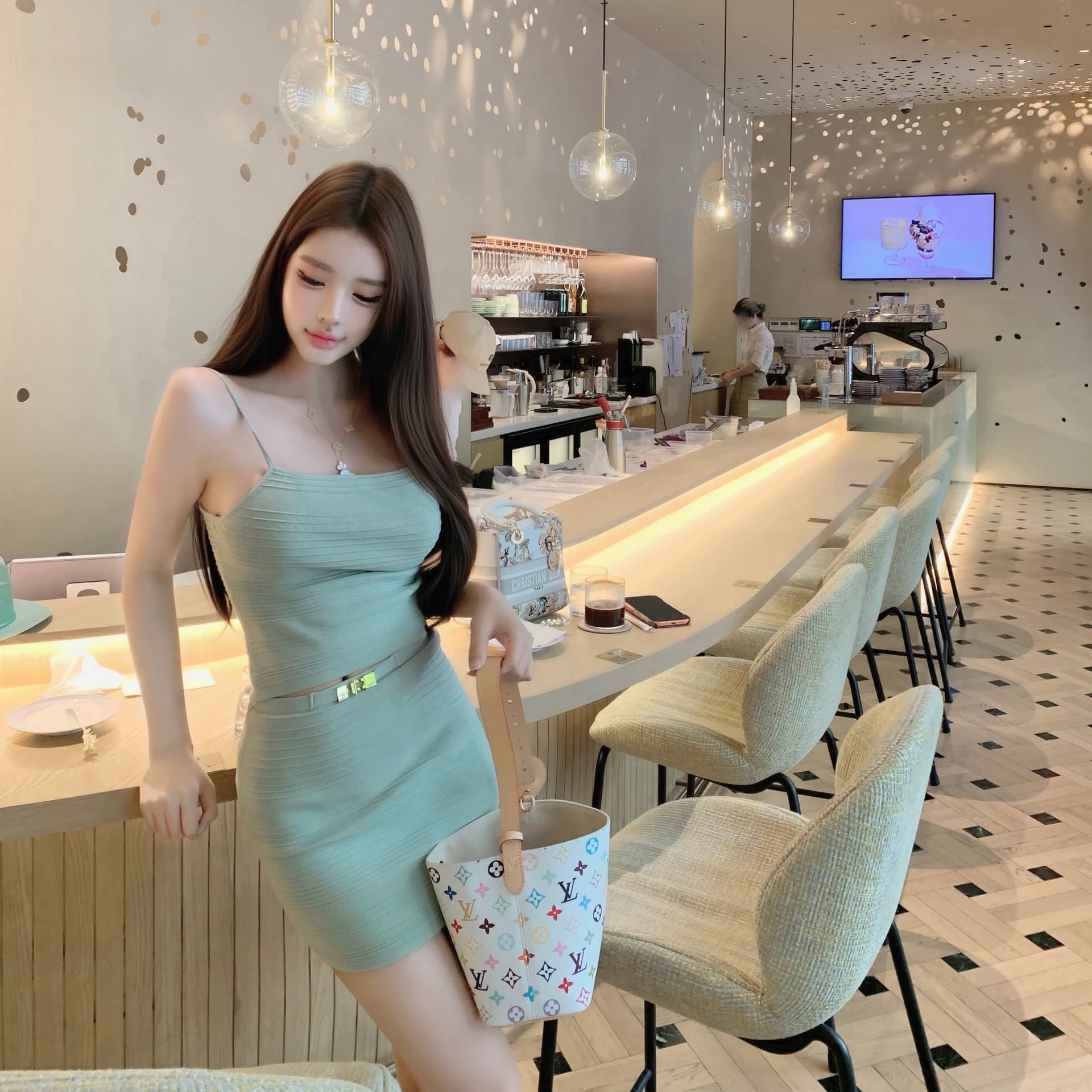 무효 알약 비싼 가스 규칙 절묘한 니트 슬립 맨위 타이트 스커트 반신 스커트 미니 스커트 투피스 슈트 여성 이미지 2