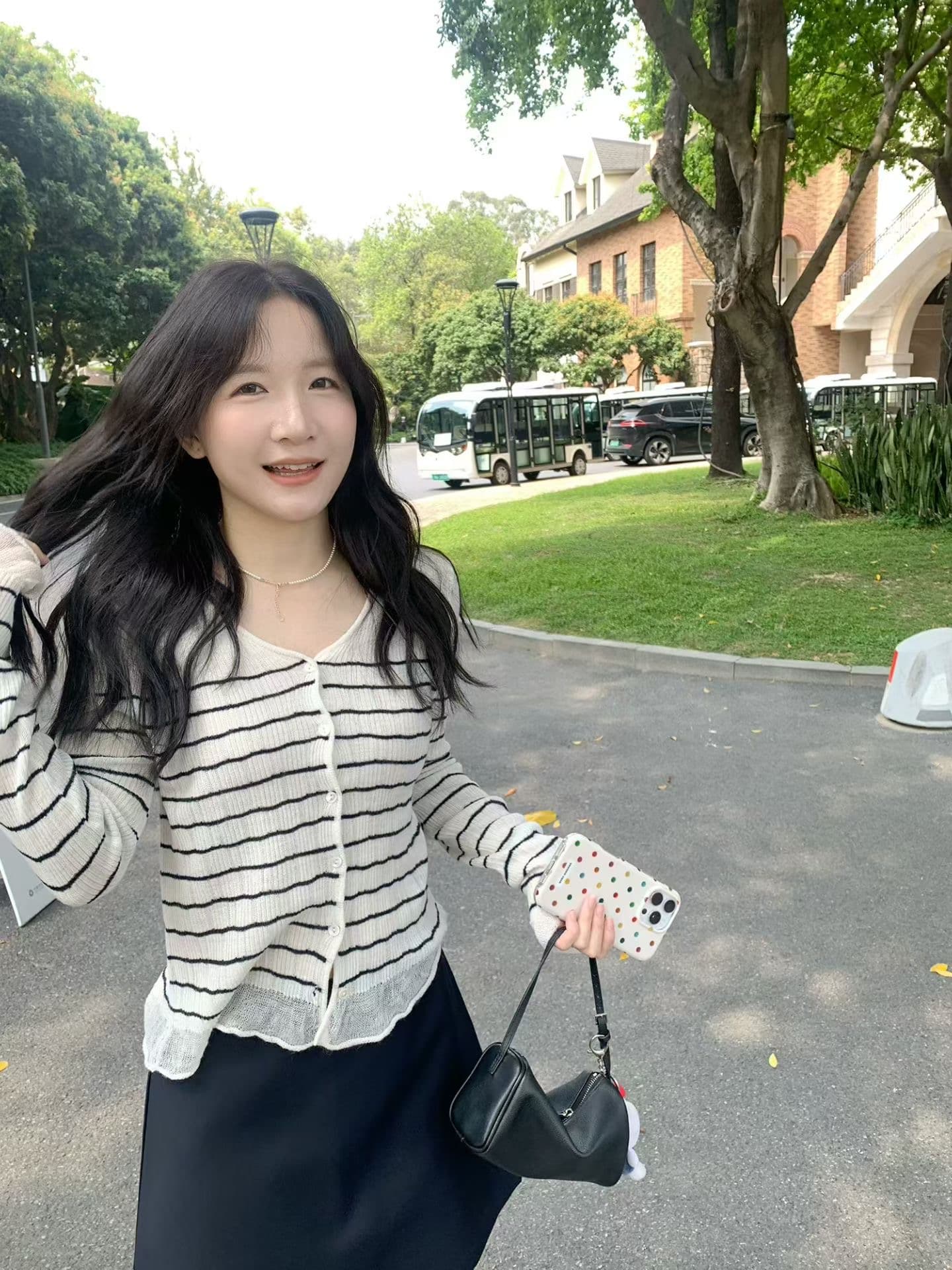 2026 봄 가을 얇은 스타일 스트라이프 몸매 가꾸기 타이트 인사이드 가져 가라. 긴팔 만나는 맨위 다용도 쇼트 스타일 스웨터 니트 스웨터 상세 이미지 8