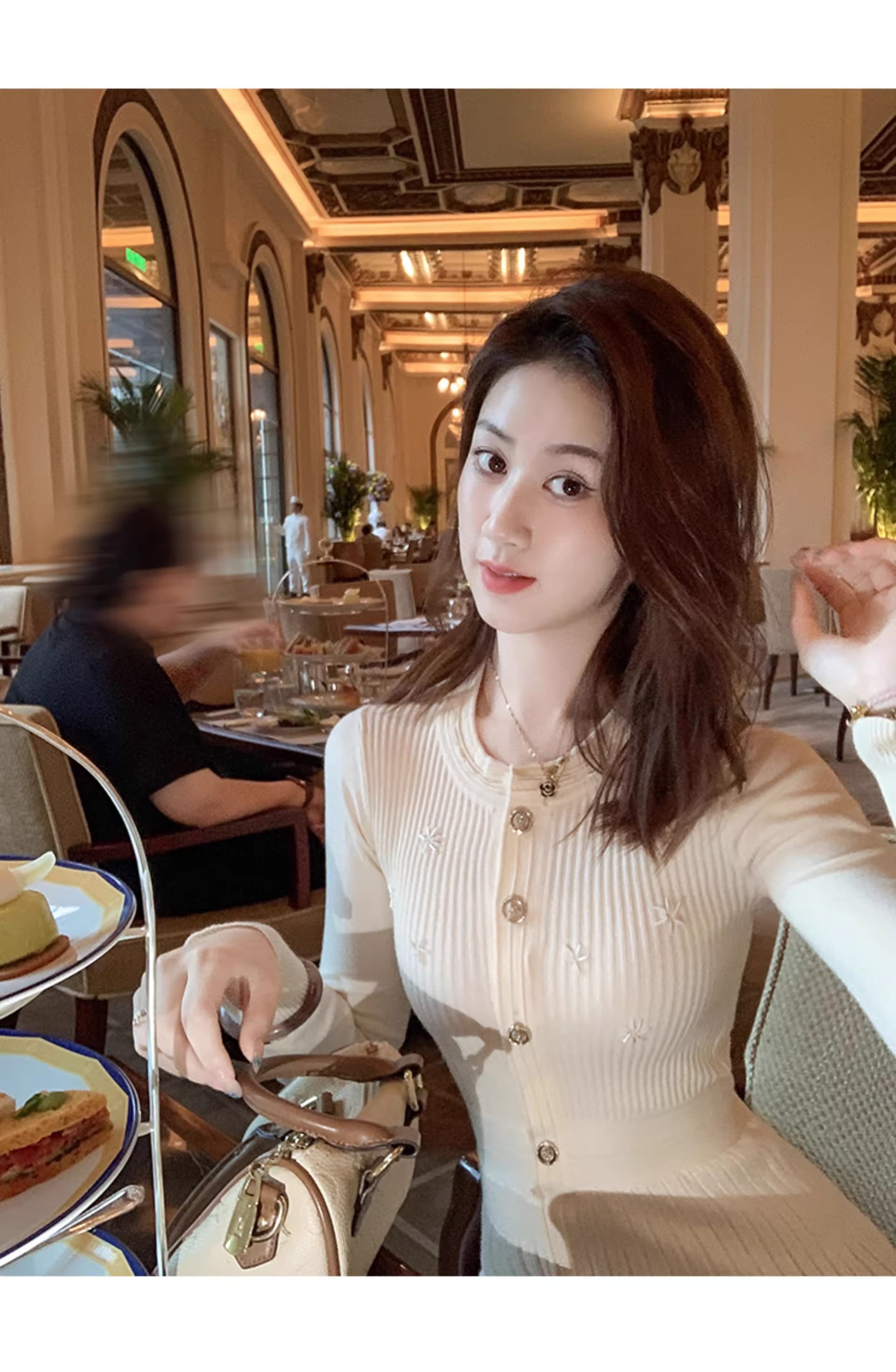 물고기 토끼 ~ 중 토끼 프랑스식 니트 여성 드레스 가을 겨울 새로운 인사이드 가져 가라. 플리츠 스커트 스웨터 바지 스커트 상세 이미지 7