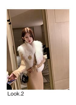 bigking 다이 킨 홈 부드러운 함정 긴팔 니트 스웨터 드레스 가을 만나는 몸매 가꾸기 타이트 스커트 롱 스커트 상세 이미지 4