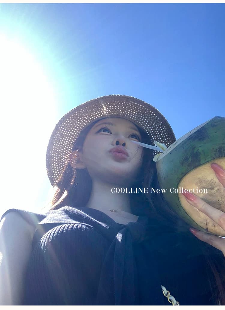 coolline 숲 희 노크 사랑 바보 사설 서비스 순수한 욕망 디스플레이 몸 해군 칼라 몸매 가꾸기 니트 스웨터 드레스 상세 이미지 2