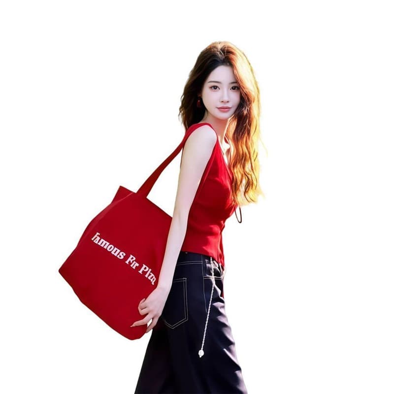 빨간색 슬립 허리 수축 민소매 티셔츠 여성 2026 새로운 여름 도파민 달콤한 매운맛 바람 chic 고급 센스 맨위 이미지 2