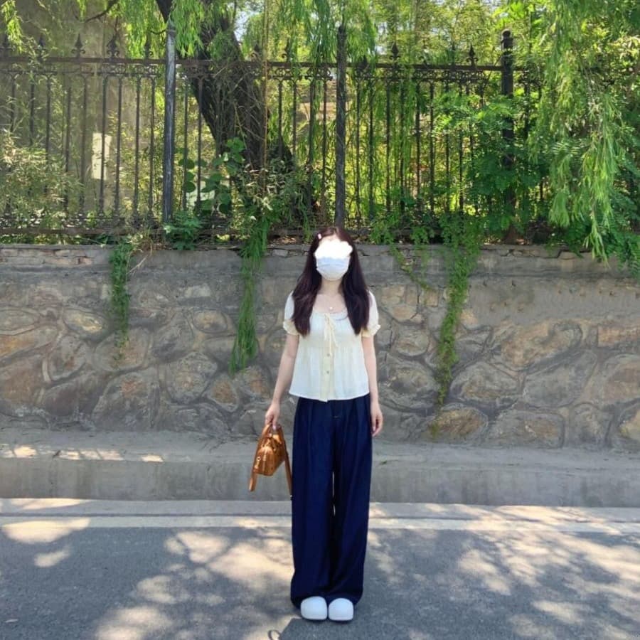 프랑스식 달콤한 스타일 레이스 측면 반팔 여성 셔츠 여름 고유 한 Chic 거품 소매 인형 셔츠 광장 칼라 맨위 상세 이미지 10