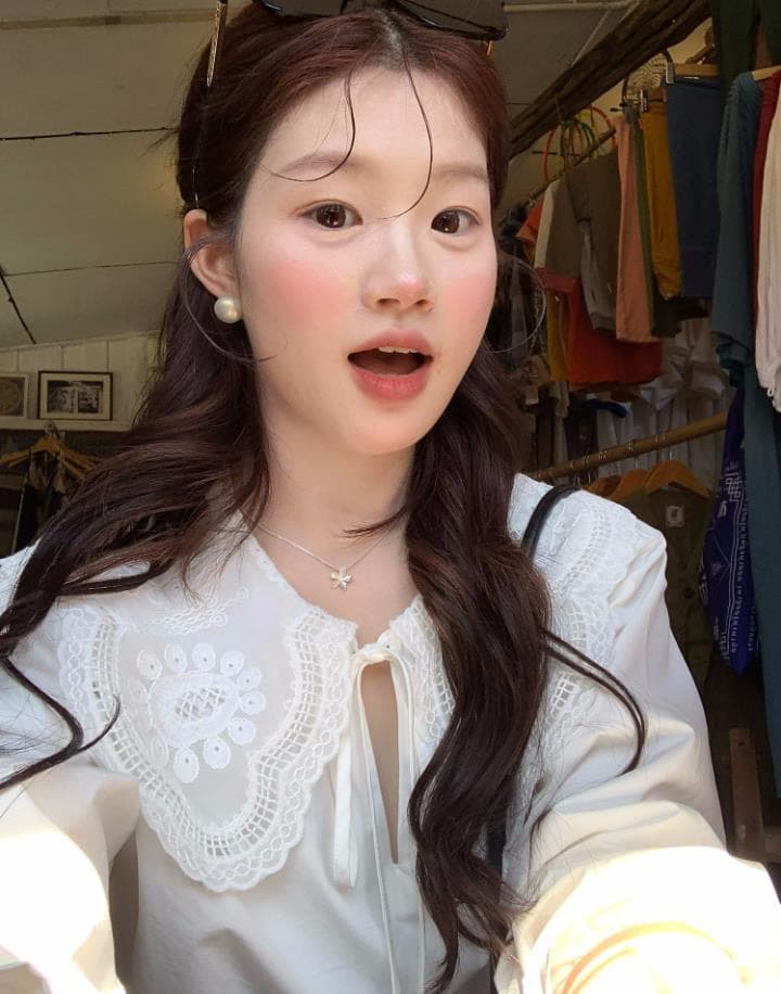 화재 화재 화재 전갈 빛 향기로운 한 부서 베이비 칼라 셔츠 여성 긴 소매 레이스 프랑스식 사소한 맨위 봄 셔츠 이미지 4