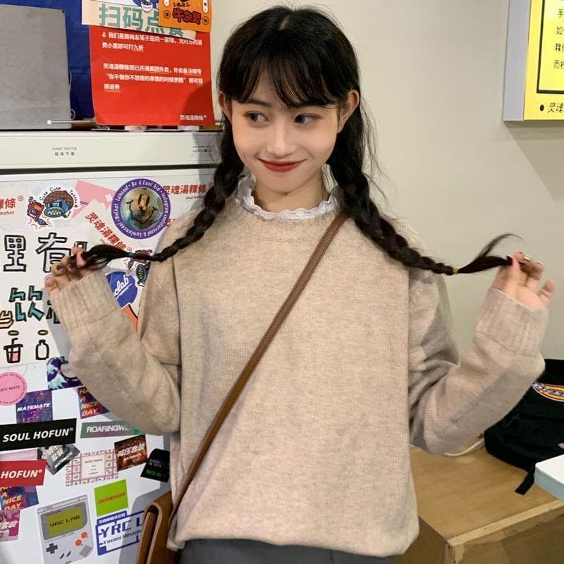 한국 chic 벌룬 소매 자수 홀로우 아웃 레이스 셔츠 맨위 여성 봄 가을 새로운 외국 가스 다용도 화이트 셔츠 트렌디 이미지 5