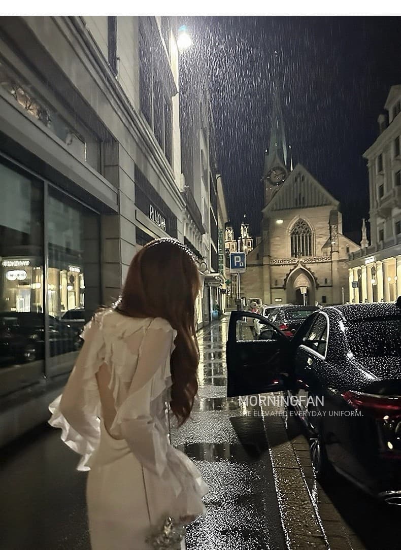 안녕하세요. 팬 팬 upscale 로마 사설 서비스 hbd 메이 리 Da 분위기 센스 화이트 맨위 점프 슈트 롱 스커트 상세 이미지 19