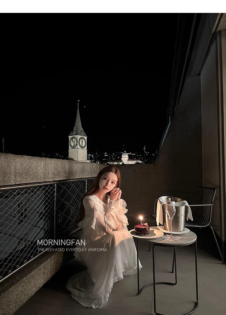 안녕하세요. 팬 팬 upscale 로마 사설 서비스 hbd 메이 리 Da 분위기 센스 화이트 맨위 점프 슈트 롱 스커트 상세 이미지 20
