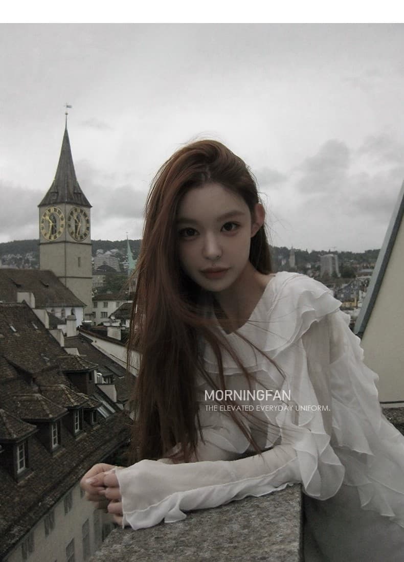 안녕하세요. 팬 팬 upscale 로마 사설 서비스 hbd 메이 리 Da 분위기 센스 화이트 맨위 점프 슈트 롱 스커트 상세 이미지 36