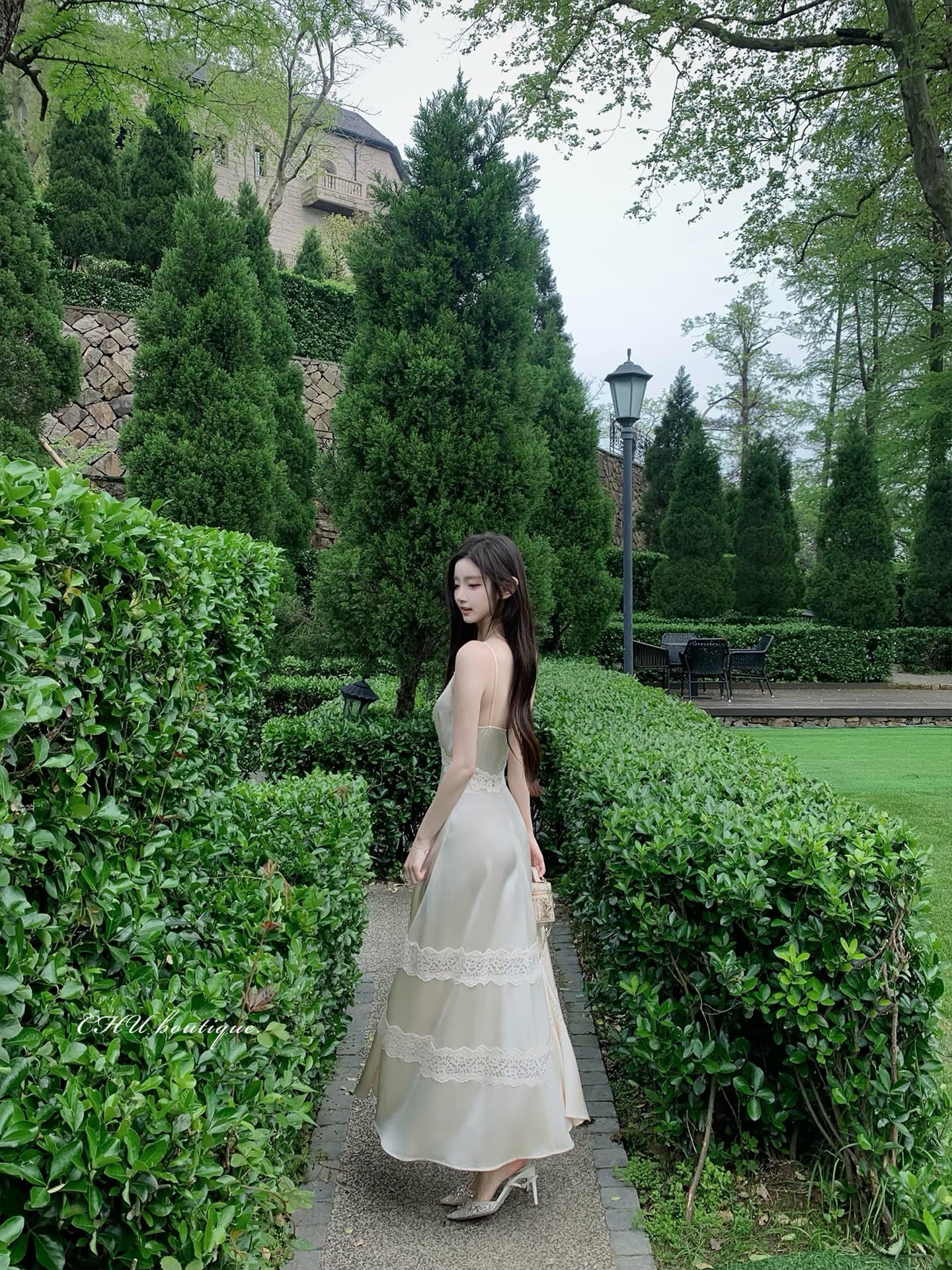 Yuehua 젤 af 무거운 작업 섹션 아세트산 레이스 드레스 대 물품 가슴 수 있습니다. 증가 상세 이미지 16
