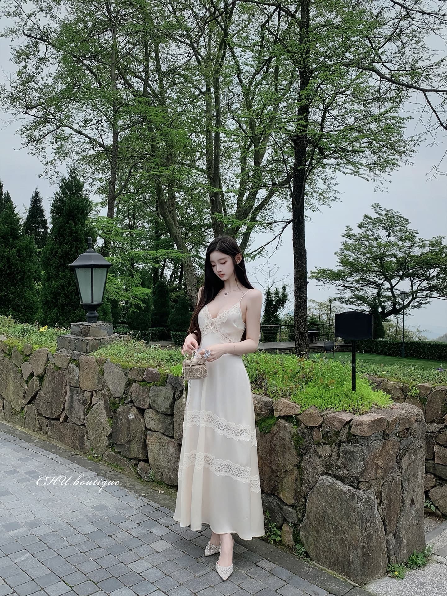 Yuehua 젤 af 무거운 작업 섹션 아세트산 레이스 드레스 대 물품 가슴 수 있습니다. 증가 상세 이미지 20