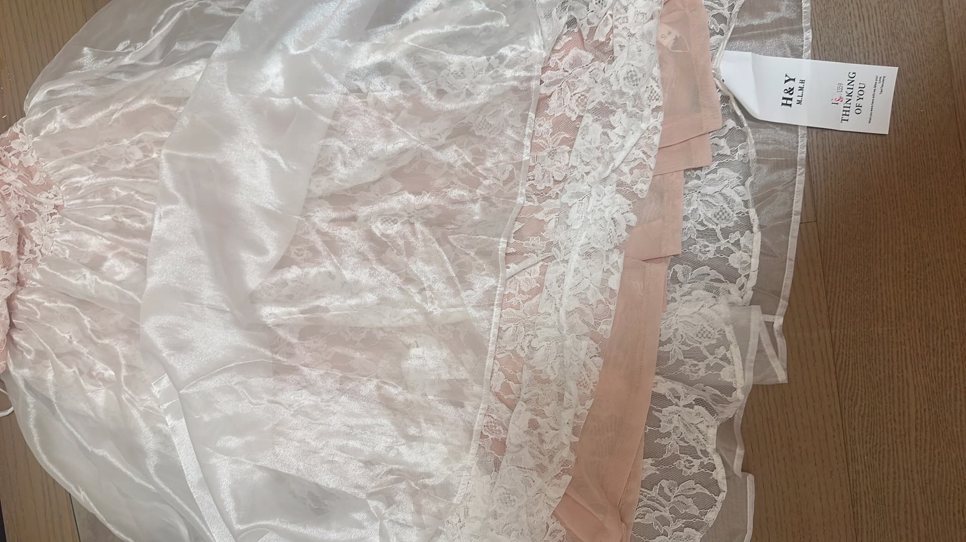 하얀 배 향기로운 백주 jayky 사설 서비스 선 레이스 자카드 원사 꼬집기 허리 슬립 드레스 상세 이미지 3