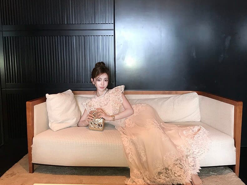 balletcore 남쪽 법 휴일 무거운 작업 주식 선 레이스 드레스 프랑스식 낭만주의 상세 이미지 5