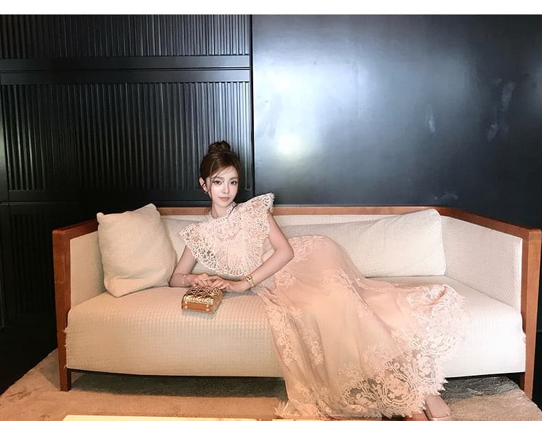 balletcore 남쪽 법 휴일 무거운 작업 주식 선 레이스 드레스 프랑스식 낭만주의 상세 이미지 20