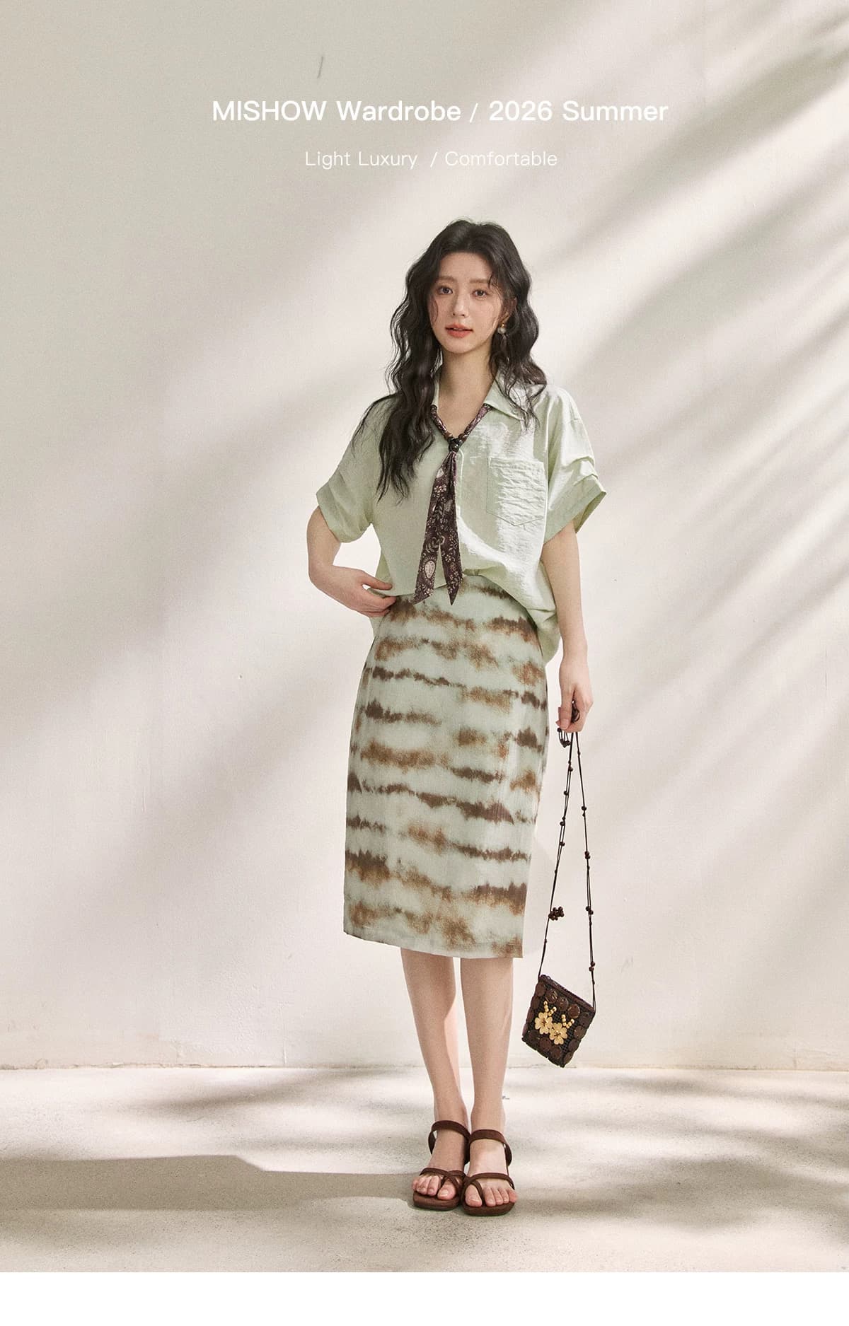 기타 색상 탈착식 스카프 여성 셔츠 2026 여름 느슨함 센스 출퇴근 부드러운 찹쌀 도루 센스 품격 셔츠 여성 상세 이미지 22