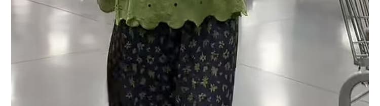 지금 여름 새로운 한국 스타일 다용도 슬림해 보이는 홀로우 아웃 자수 민소매 조끼 프린트 반신 스커트 임산부 세트 상세 이미지 10