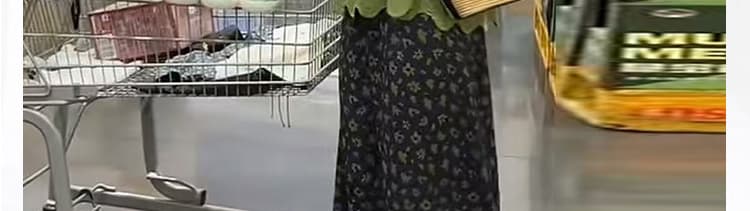지금 여름 새로운 한국 스타일 다용도 슬림해 보이는 홀로우 아웃 자수 민소매 조끼 프린트 반신 스커트 임산부 세트 상세 이미지 14