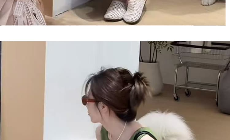 지금 여름 새로운 한국 스타일 다용도 슬림해 보이는 홀로우 아웃 자수 민소매 조끼 프린트 반신 스커트 임산부 세트 상세 이미지 54