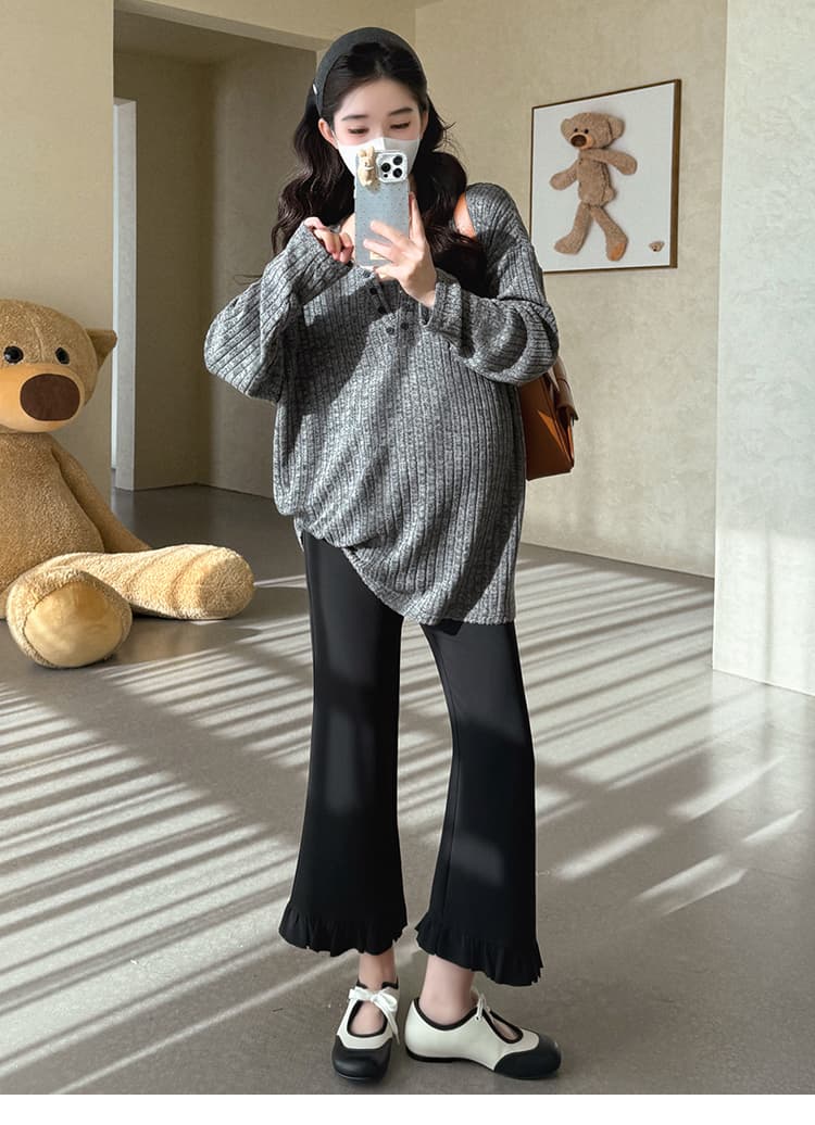 실사 지금 가을 새로운 출산 착용 가을 어깨 소매 구덩이 기사 식물 플러시 티셔츠 빅 사이즈 루즈핏 인사이드 가져 가라. 캐주얼 맨위 상세 이미지 16