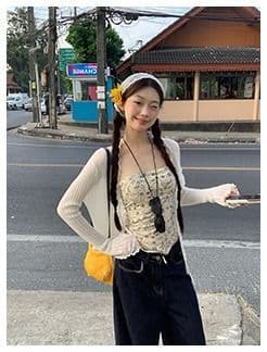 민소매 조끼 여성 인사이드 가져 가라. 만나는 프랑스식 디자인 센스 품격 쇼트 스타일 몸매 가꾸기 핫걸 튜브탑 맨위 여성 상세 이미지 3