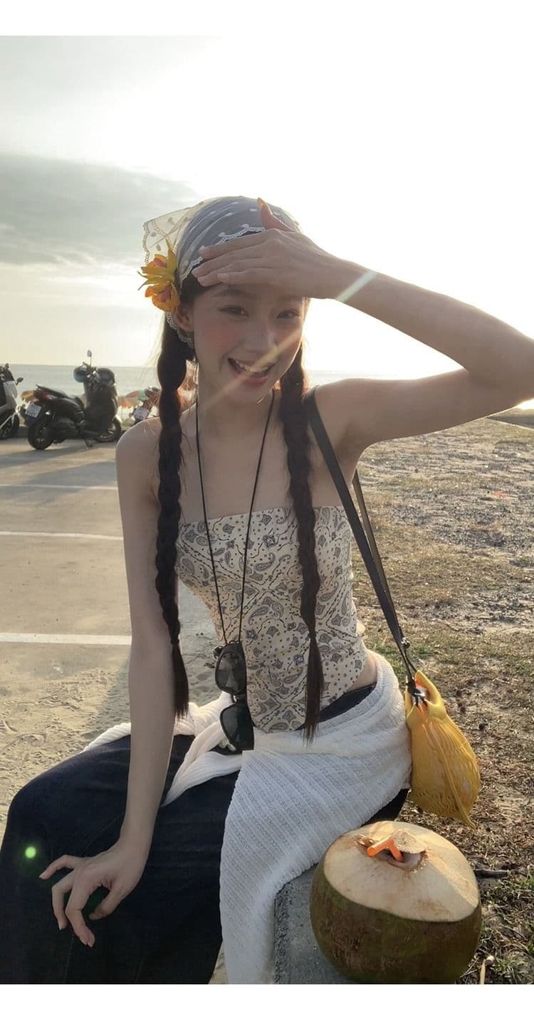 민소매 조끼 여성 인사이드 가져 가라. 만나는 프랑스식 디자인 센스 품격 쇼트 스타일 몸매 가꾸기 핫걸 튜브탑 맨위 여성 상세 이미지 7