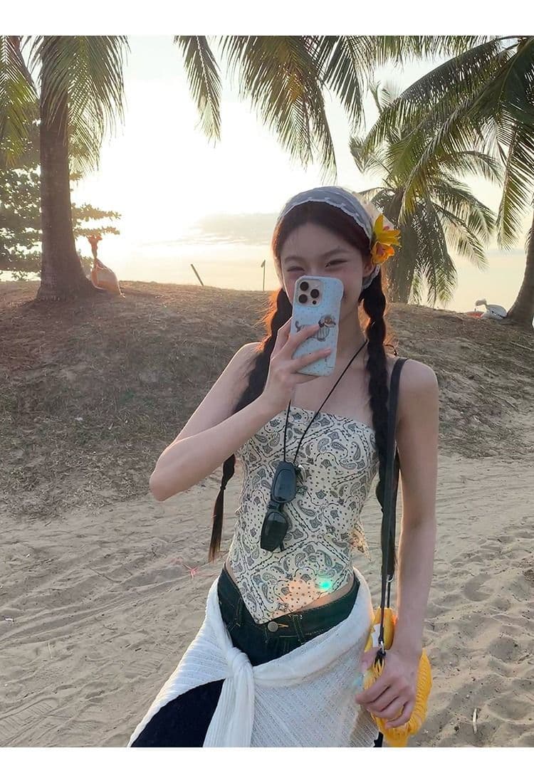 민소매 조끼 여성 인사이드 가져 가라. 만나는 프랑스식 디자인 센스 품격 쇼트 스타일 몸매 가꾸기 핫걸 튜브탑 맨위 여성 상세 이미지 18