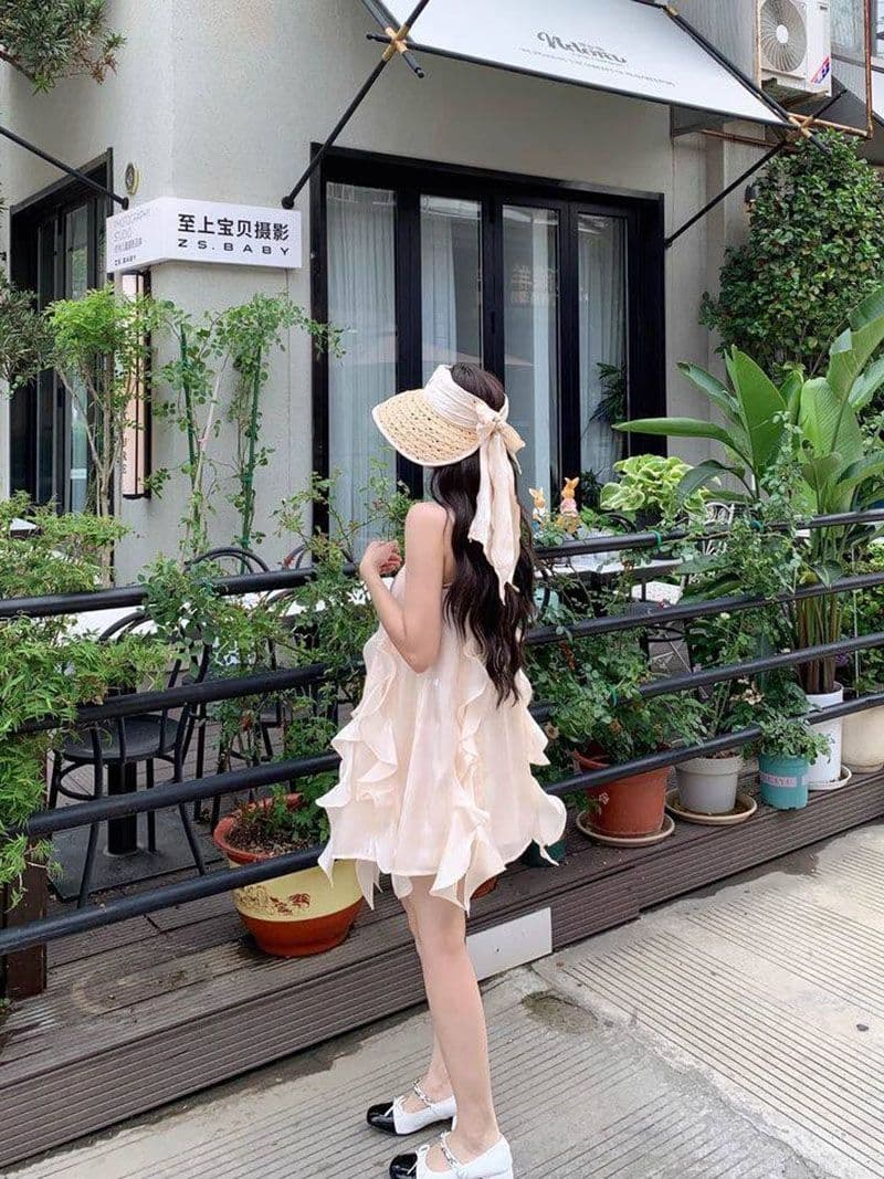 신제품 행침 목 드레스 Chic 아름다운 요정 치마 작은 키 생일 작은 행사 치마 슈퍼 잘 생긴 흐름 지불 여성 의류