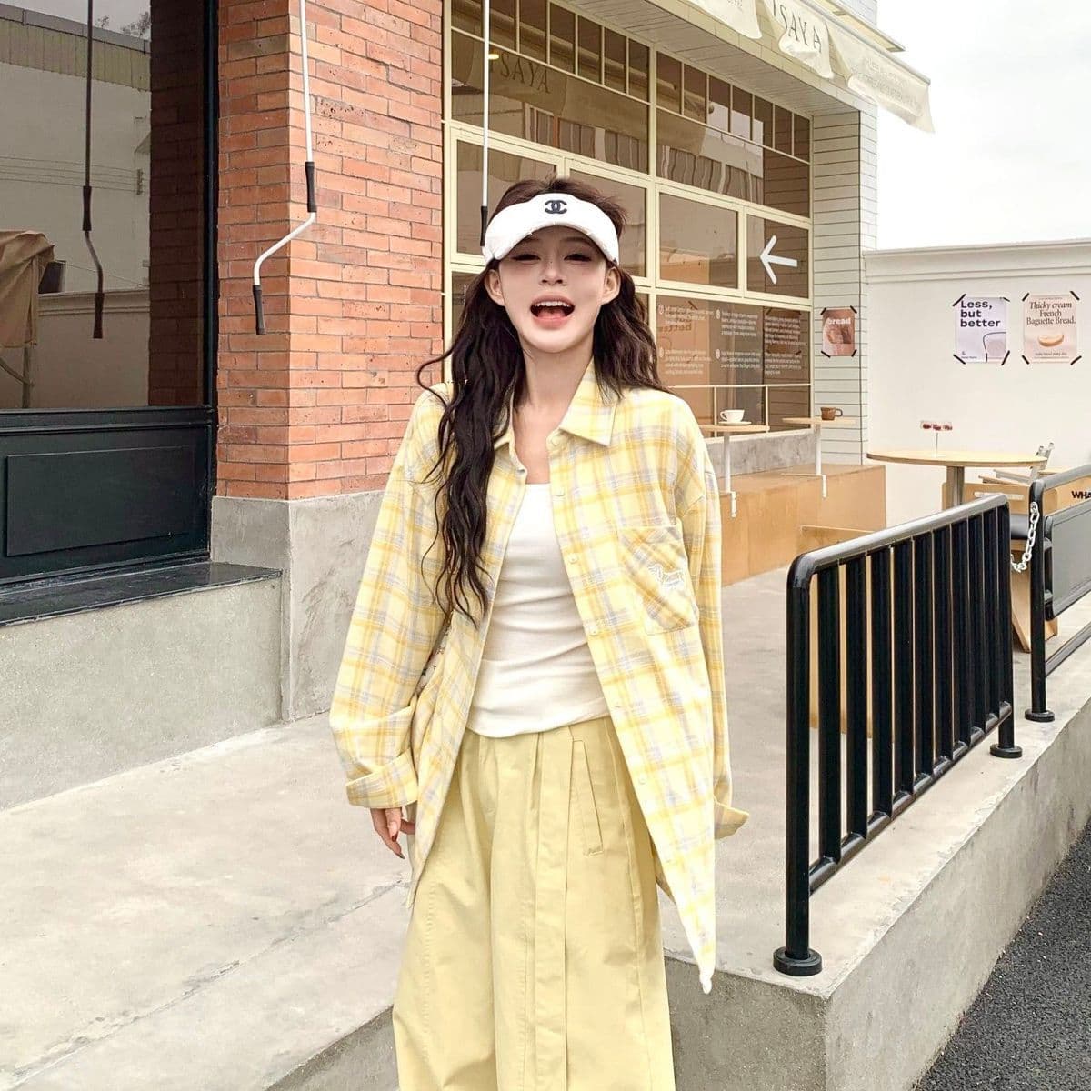 법률 시스템 고급 센스 새로운 스택 착용 격자 무늬 셔츠 여성 긴 소매 자외선 차단 느긋한 바람 외출용 편안함 다용도 셔츠 상세 이미지 5
