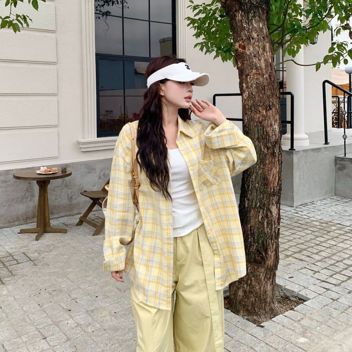 법률 시스템 고급 센스 새로운 스택 착용 격자 무늬 셔츠 여성 긴 소매 자외선 차단 느긋한 바람 외출용 편안함 다용도 셔츠 상세 이미지 10