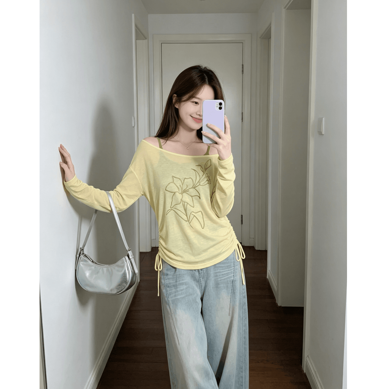 맨위 170 그램 눈꽃 주간 실크 70 라이 경기 서울 30 폴리 에스터 슬립 260g 훌륭함 수 있습니다. 실크 블라우스 슬립 투피스 세트 이미지 4