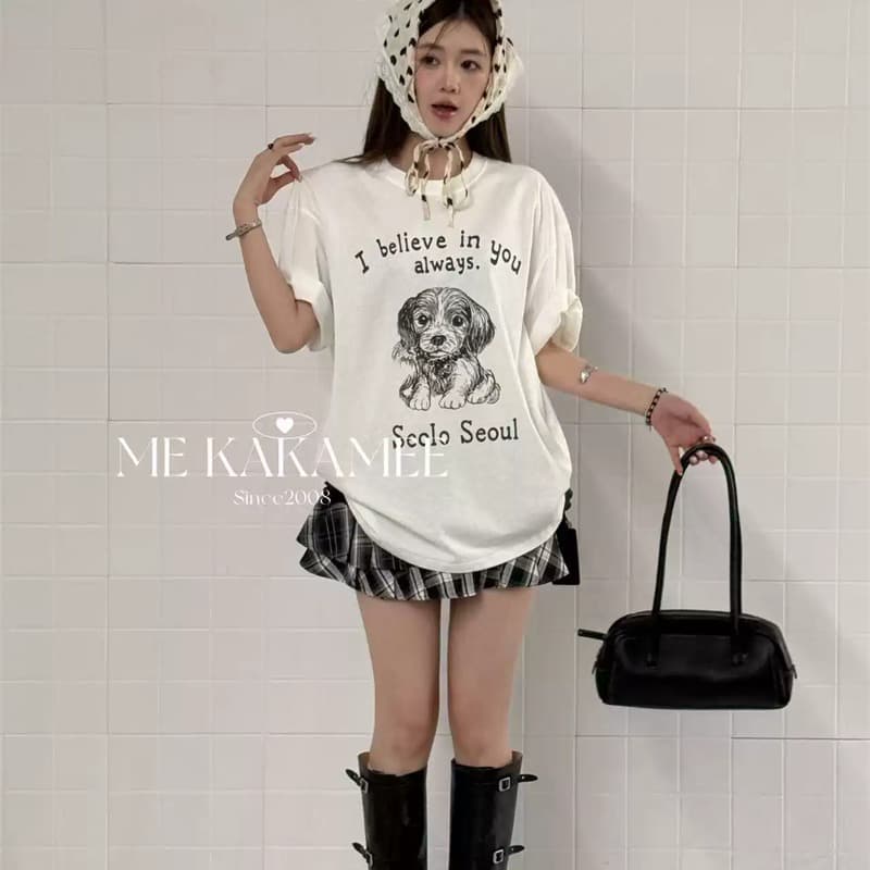 경관 그림 21 순면 210 그램 순면 여름 드레스 반팔 티셔츠 여성 한국 스타일 빅 사이즈 루즈핏 이미지 5