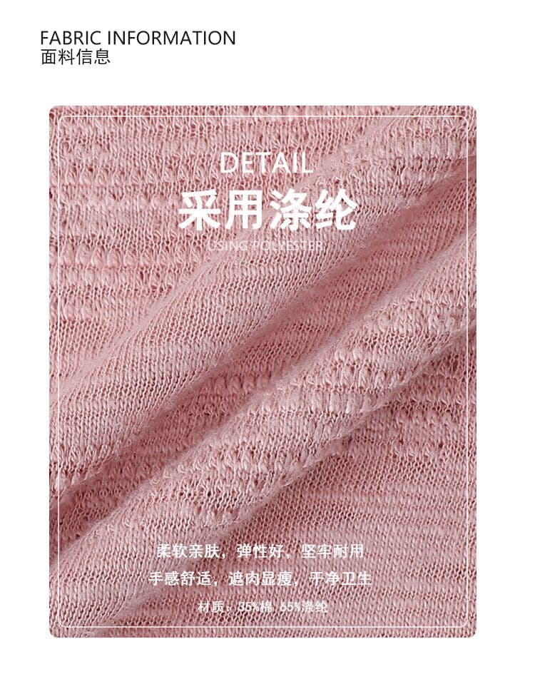 180 그램 65 폴리 에스터 35 면 한 부서 다용도 미니멀리즘 u 칼라 캐주얼 티셔츠 여성 여름 새로운 느슨함 루즈핏 맨위 상세 이미지 3