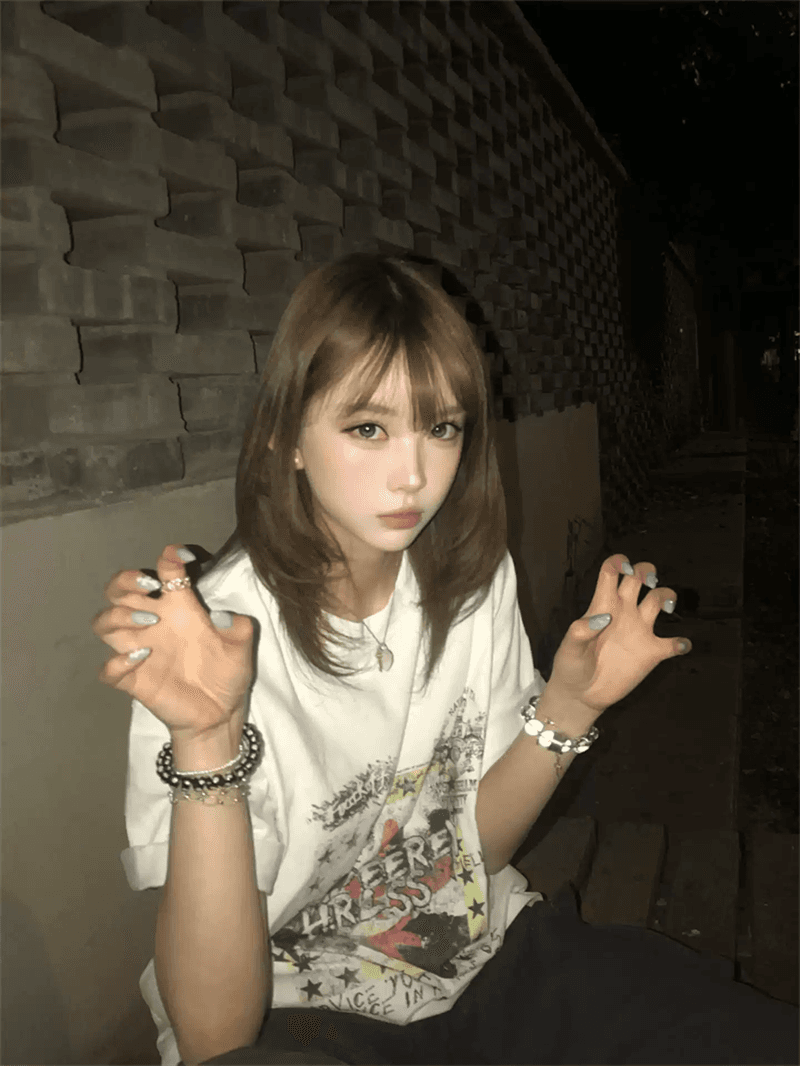 경관 그림 21 순면 210 그램 순면 여름 드레스 반팔 티셔츠 여성 한국 스타일 빅 사이즈 루즈핏 이미지 4