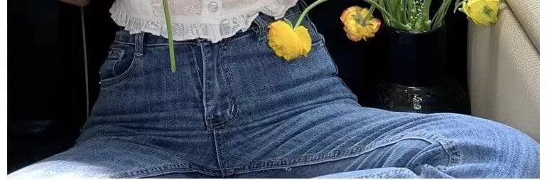 프랑스식 디자인 센스 프릴 여성 셔츠 여름 레이스 버블 반팔 Chic 작은 셔츠 오프숄더 쇼트 스타일 맨위 상세 이미지 13