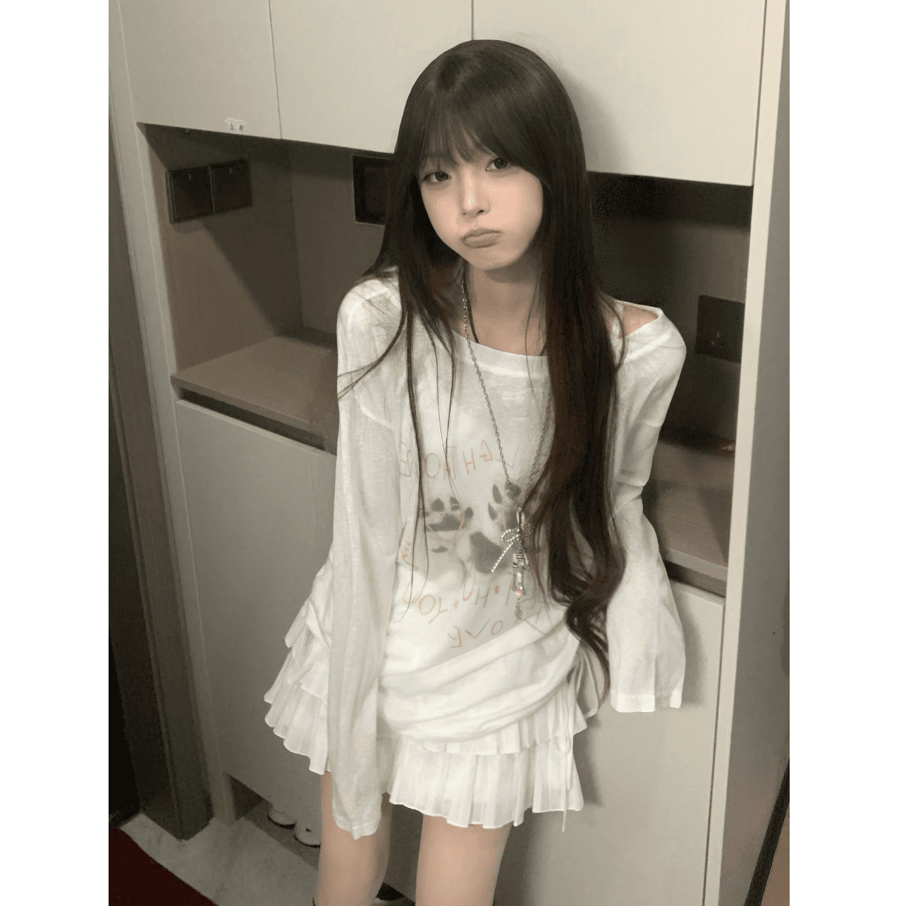 170 그램 눈꽃 면 35 라이 경기 서울 35 면 30 폴리 에스터 비스듬한 어깨 펌프 로프 긴팔 여성 오프숄더 루즈핏 자외선 차단 블라우스