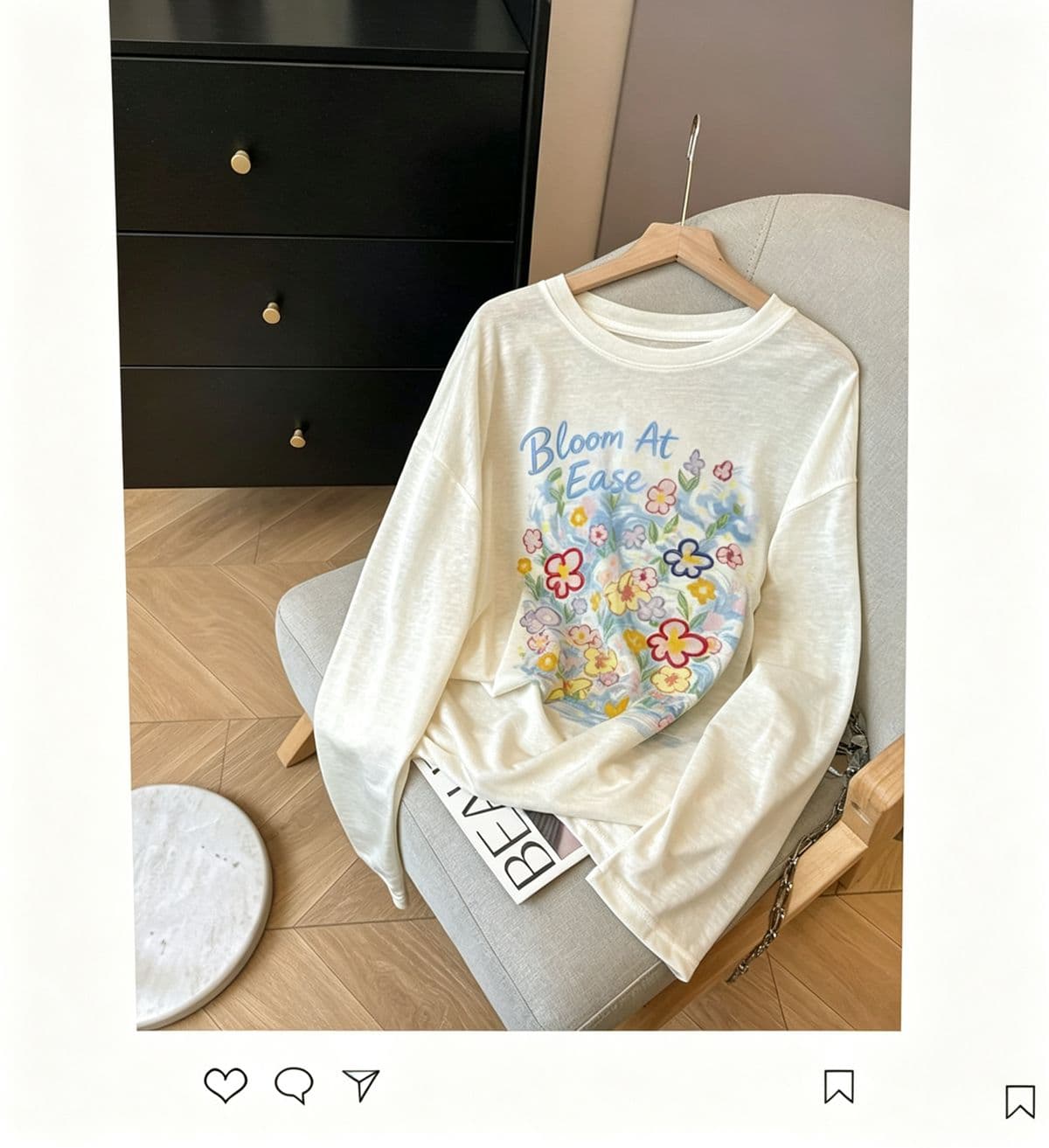 170 그램 눈꽃 면 35 라이 경기 서울 35 면 30 폴리 에스터 자수 프린트 긴팔 티셔츠 여성 여름 자외선 차단 블라우스 맨위 상세 이미지 10