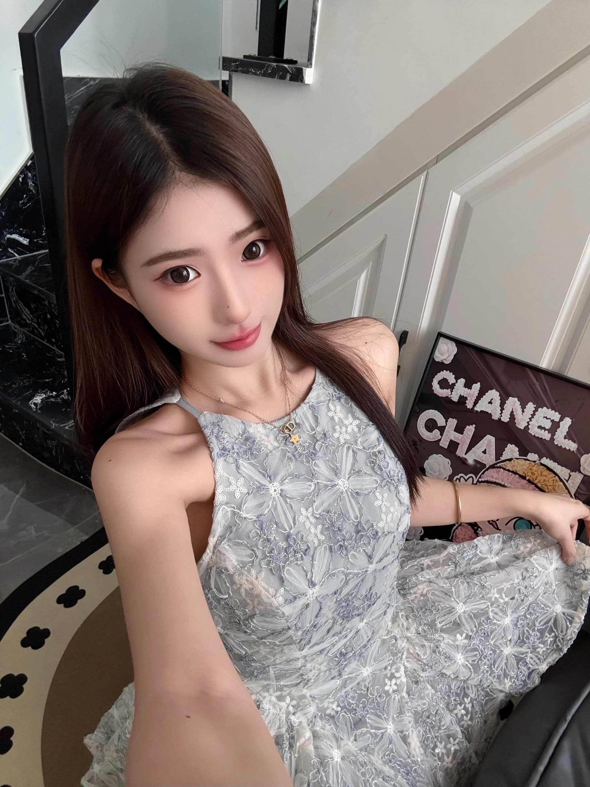 2026 여성 드레스 고급 센스 작은 키 명문 여성 바람 생일 party 작은 드레스 무거운 작업 레이스 공주 드레스 상세 이미지 5