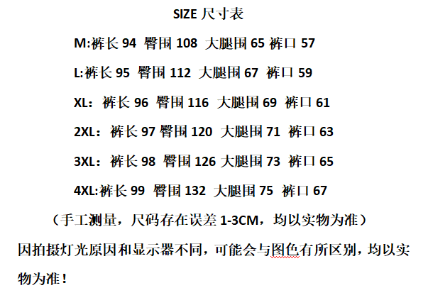 정가 원본 원단 특별 빅 사이즈 200 kg 여름 섹션 루즈핏 캐주얼 슈퍼 화재 스트레이트 팬츠 여름 상세 이미지 1