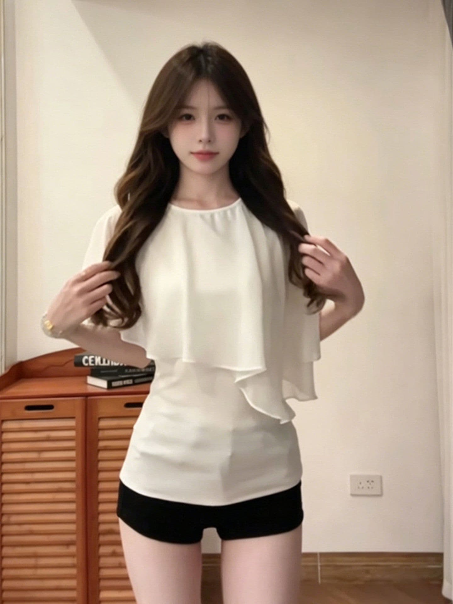 230 톰 글 래 면 리브 45 라이 경기 서울 45 면 10 암모니아 Lun 패치워크 티셔츠 여성 몸매 가꾸기 슬림해 보이는 디자인 센스 맨위 상세 이미지 4