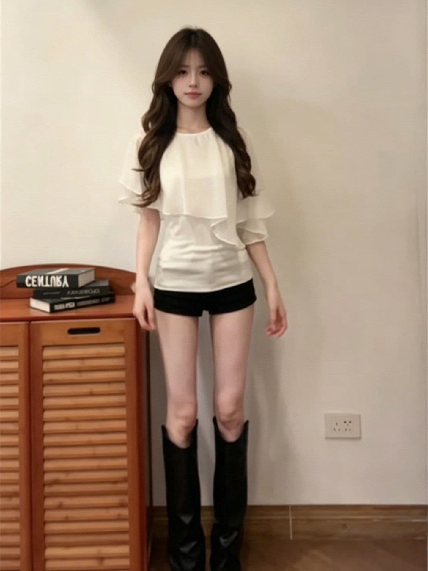 230 톰 글 래 면 리브 45 라이 경기 서울 45 면 10 암모니아 Lun 패치워크 티셔츠 여성 몸매 가꾸기 슬림해 보이는 디자인 센스 맨위 상세 이미지 6