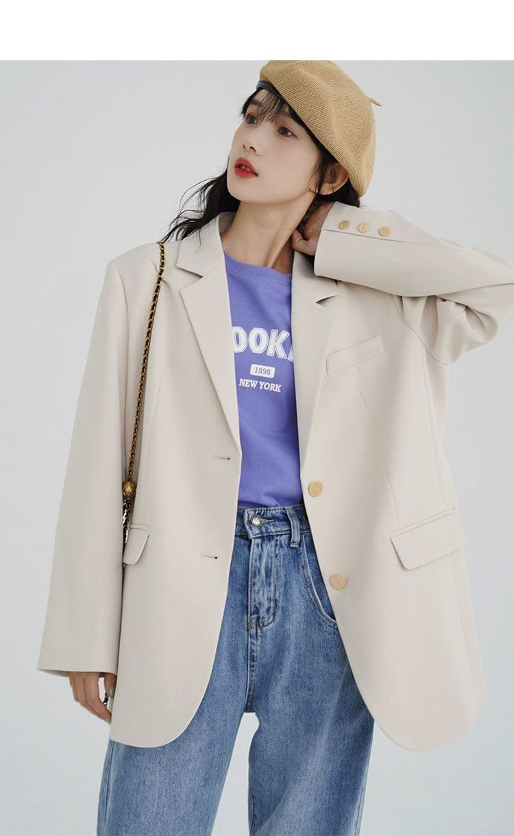 정장 여성 경력 긍정적 인 로드 중 대학생 가을 품격 고급 검정색 작은 정장 면접 작업복 상세 이미지 8