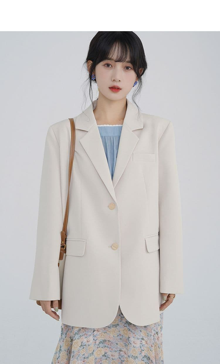 정장 여성 경력 긍정적 인 로드 중 대학생 가을 품격 고급 검정색 작은 정장 면접 작업복 상세 이미지 19